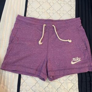 Nike Women's Heathered Purple Athletic Shorts